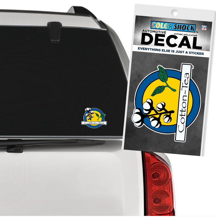 Cotton-Tea® Car Decal by Color Shock®