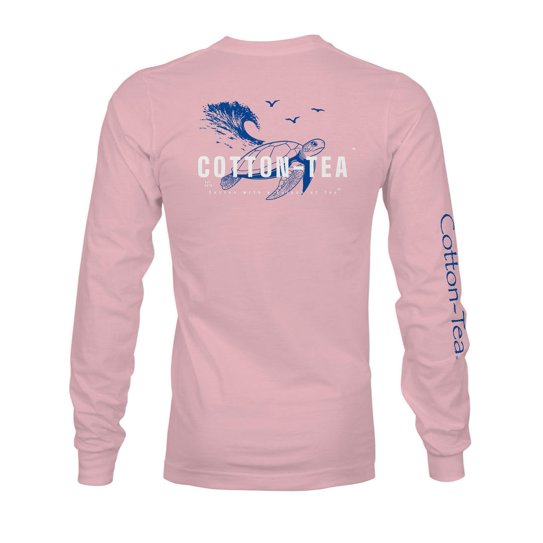 Sea Turtle Long Sleeve T-Shirt - Majestic Surf Tee | Cotton-Tea®